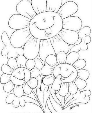 Çocuklar için çiçek boyama sayfaları