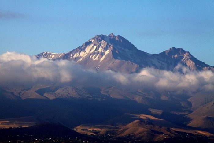 Erciyes dağında ALLAH yazısı